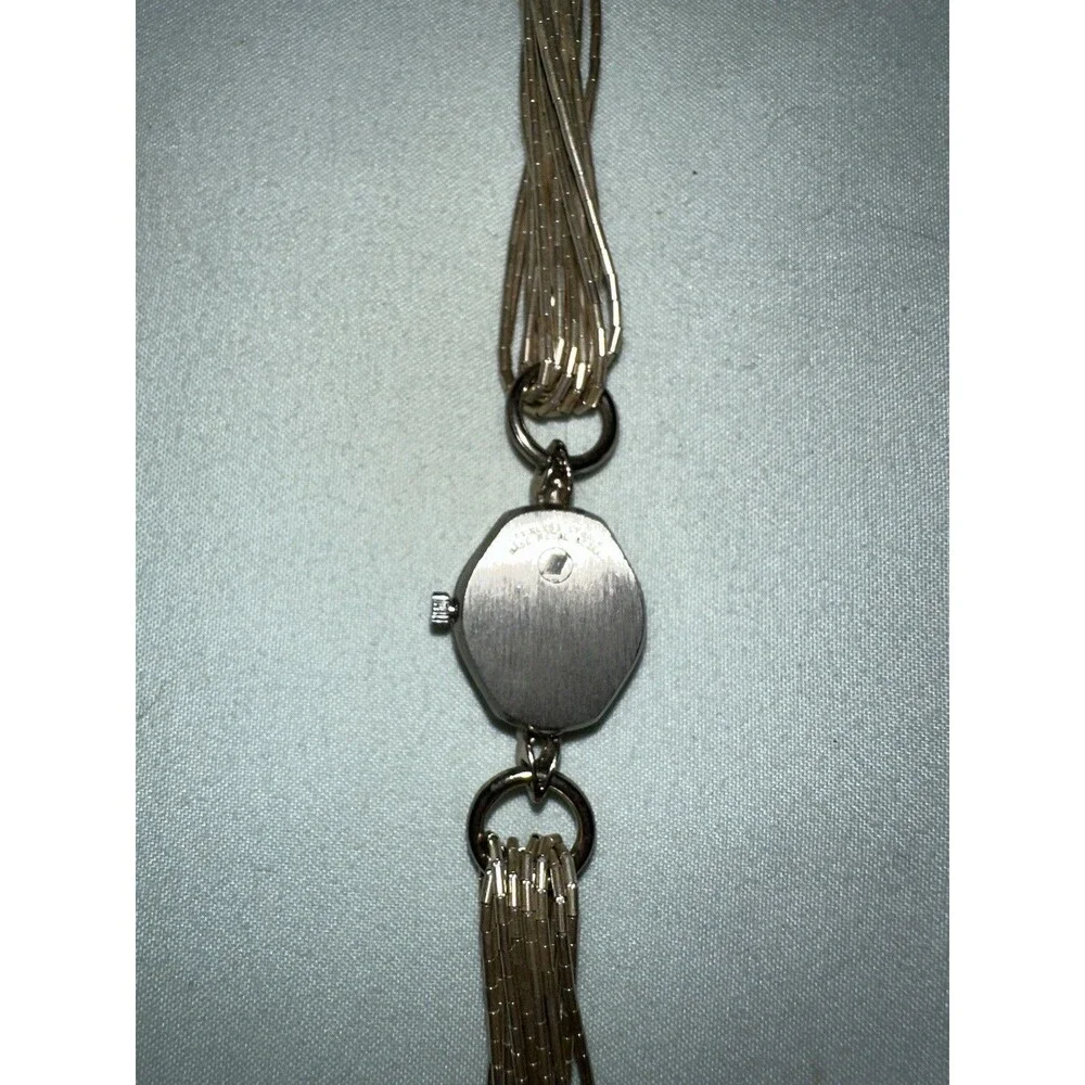 Vintage Sterling Silver Tassel Watch Bracelet – Quartz – Unique Timepiece